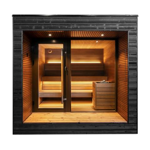 Auroom Arti Outdoor Cabin Sauna Outdoor Modular Cabin Sauna, Up to 5 person