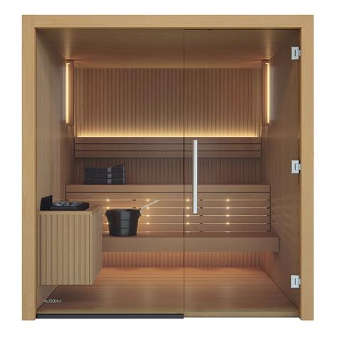 Auroom Libera Glass Cabin Sauna Kit Up to 6-person, DIY, Modular Cabin, Sauna Kit