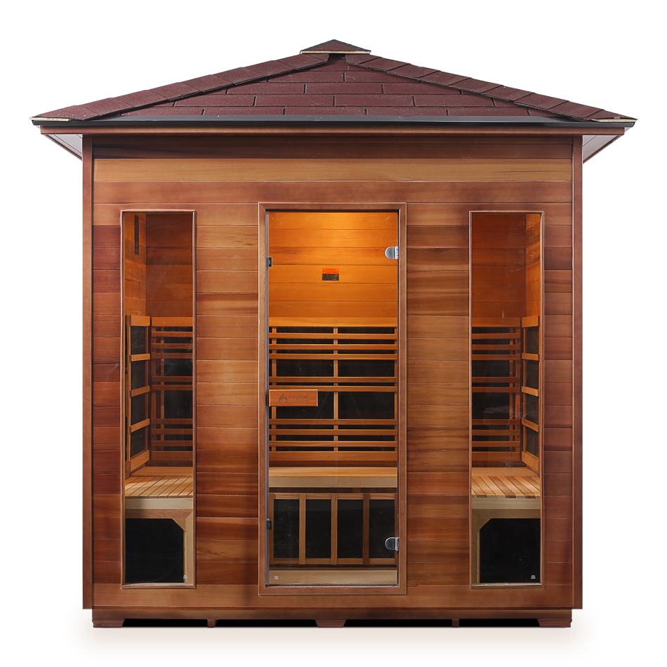 Enlighten RUSTIC - 5 Persons Full Spectrum Infrared Sauna - "150off" for 150 Discount - PRE-ORDERS