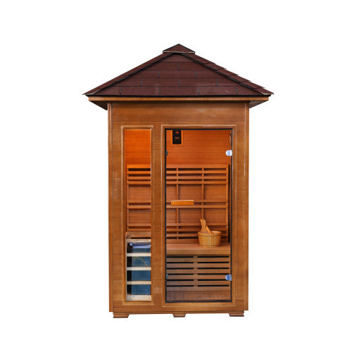 BRISTOW 2-Person Outdoor Traditional Sauna / Promo code “75off” to save $75 / IN STOCK