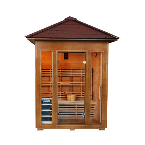 WAVERLY 3-Person Outdoor Traditional Sauna / Promo code “75off” to save $75 / IN STOCK