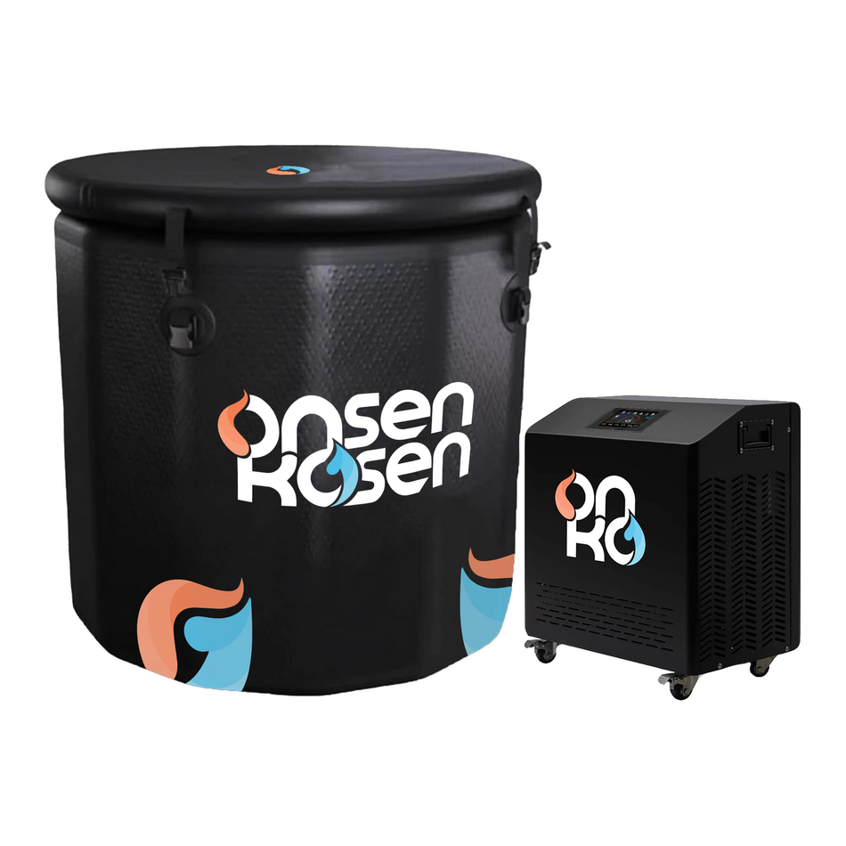 OnsenKosen Atami 1 Person Therapy Tub with Pro 2HP Dual Chiller/Heater