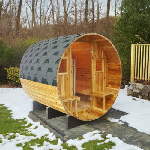 Oasis 2-4 Person Traditional Canopy Barrel Sauna