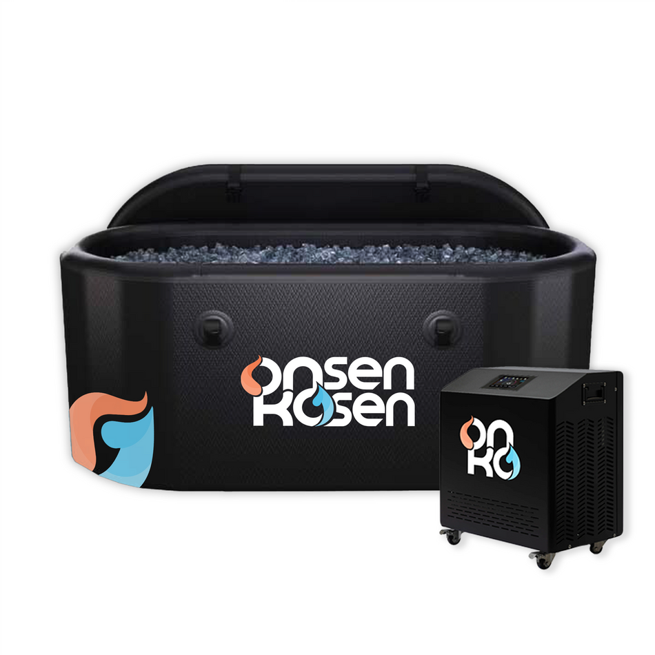 OnsenKosen Dogo 1 Person Therapy Tub with Pro 2HP Dual Chiller/Heater