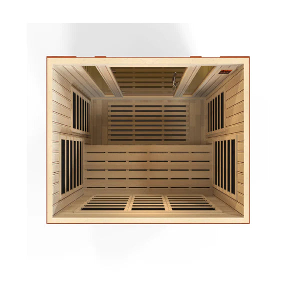 Bellagio 3 Person Low EMF Infrared Sauna - Promo Code "calmspas30" for $30 Off / Ships in April