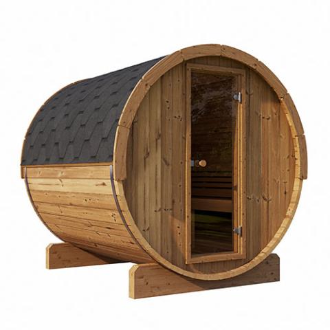 SaunaLife Model E8 Sauna Barrel ERGO Series Sauna Barrel 87"D x 81"H (Diameter)