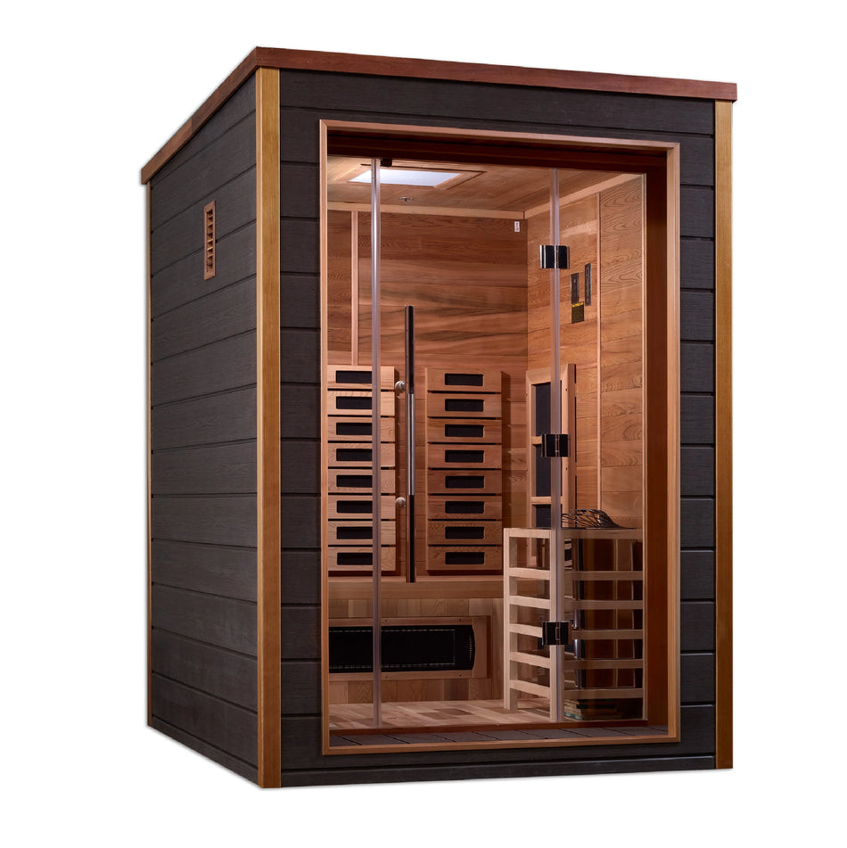 Nora 2 Person PureTech™ Hybrid Full Spectrum Sauna