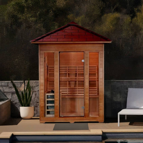 Waverly 3-Person Outdoor Traditional Sauna / Use "SR200" for $200 OFF