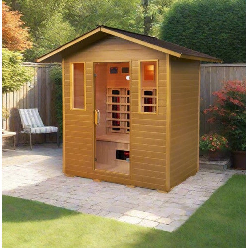 Cayenne 4 Person Outdoor Infrared Sauna