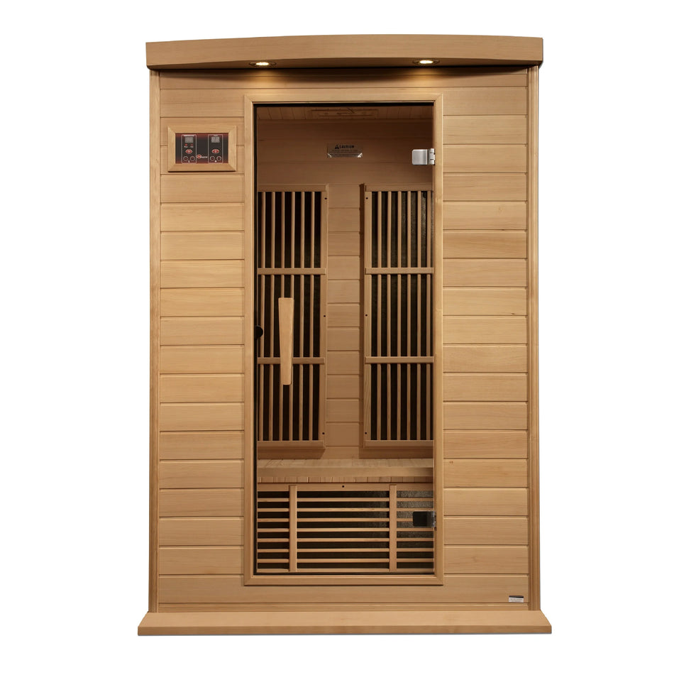 Maxxus 2 Person Low EMF Infrared Sauna / FREE PAIR OF BACKRESTS
