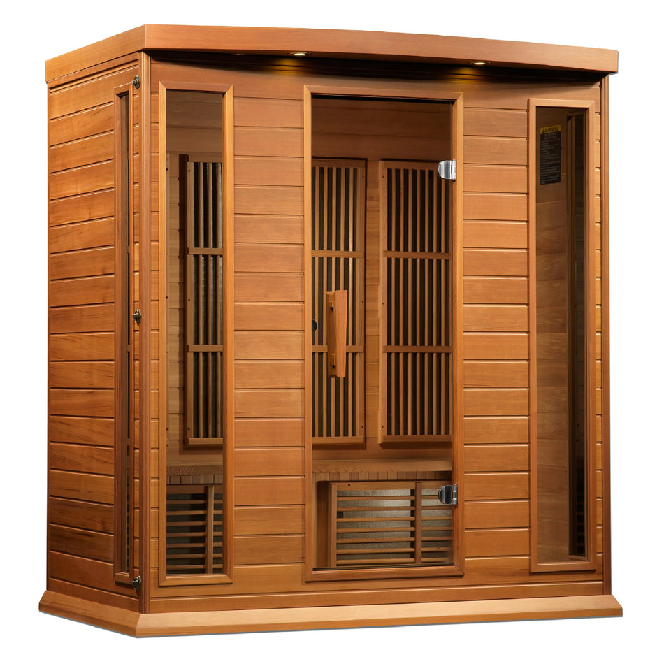 Maxxus 4 Person Low EMF Infrared Sauna - Canadian Red Cedar