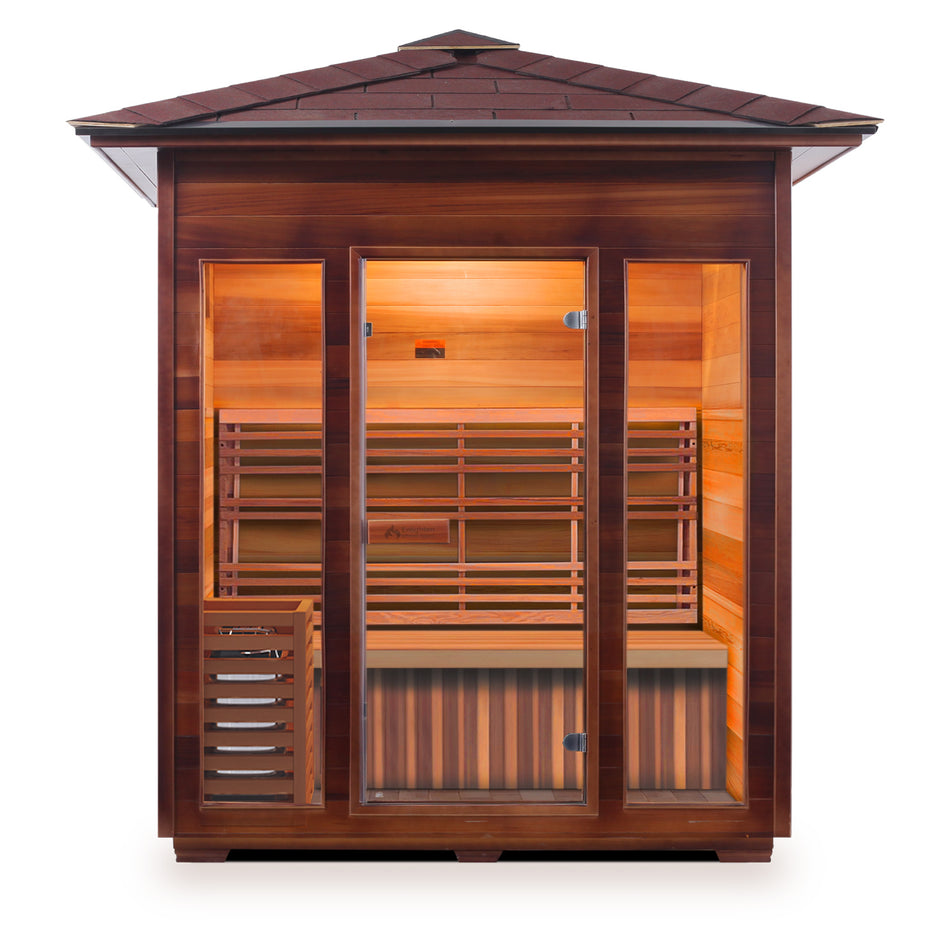 Enlighten SunRise - 4 Persons Dry Traditional Sauna - "150off" for 150 Discount - PRE-ORDERS