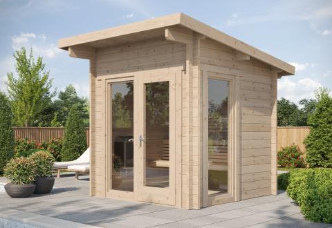 SaunaLife Model G4 Outdoor Home Sauna Kit Garden-Series Outdoor Home Sauna Kit - Up to 6 Persons