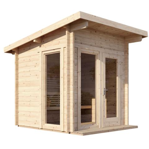 SaunaLife Model G4 Outdoor Home Sauna Kit Garden-Series Outdoor Home Sauna Kit - Up to 6 Persons