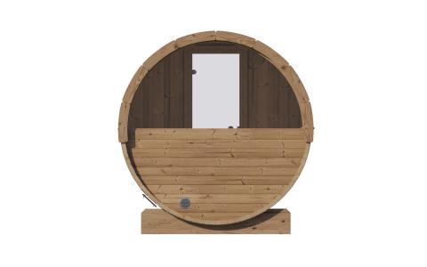 SaunaLife Model E8W Sauna Barrel-Window ERGO Series Sauna Barrel 87"D x 81"H (Diameter) Rear Window