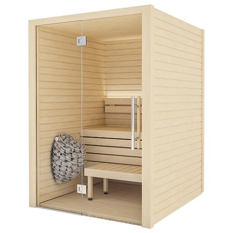 Auroom Cala Glass Cabin Sauna Kit Up to 4-person, Aspen, DIY, Modular Cabin, Sauna Kit