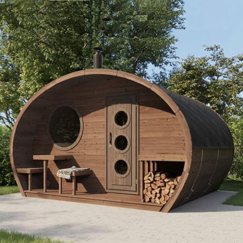 SaunaLife Model G11 - 8 Person Outdoor Sauna