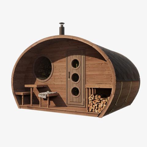 SaunaLife Model G11 - 8 Person Outdoor Sauna