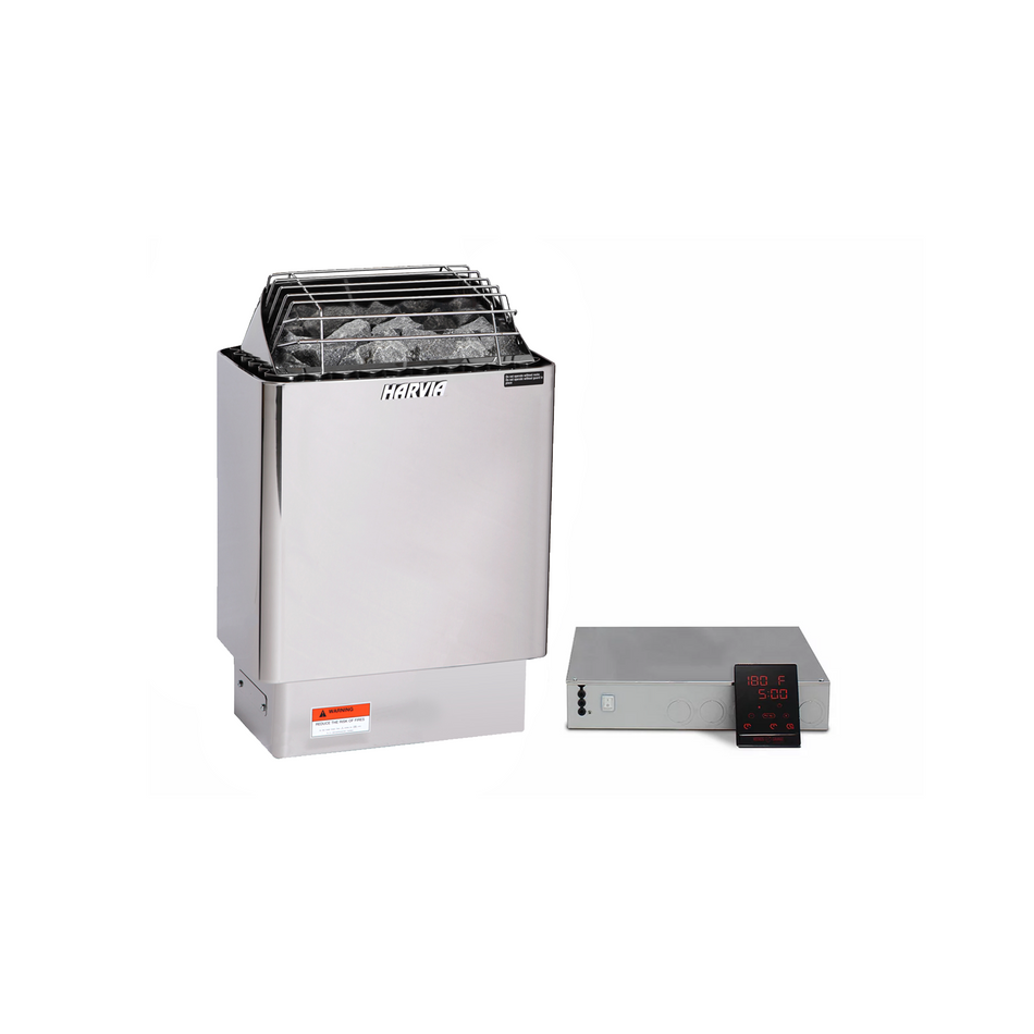 Harvia Heater Kip-W Series - Comes with Xenio Control and Rocks - Made in Finland