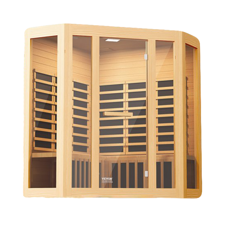 VEVOR 3-4 Person Corner Infrared Sauna