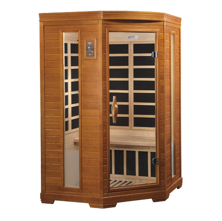 Heming 2 Person Corner Indoor Low EMF Infrared Sauna - Promo Code "CalmSpas50" for $50 OFF