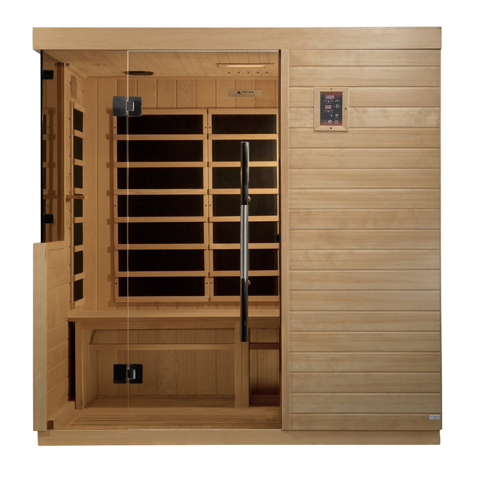 Bilbao 3 Person Ultra Low EMF Infrared Sauna / "75off" $75 Discount / IN STOCK