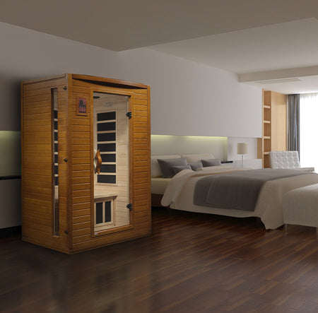 Versailles Edition 2 Person Dynamic Indoor Low EMF Far Infrared Sauna / promo code "Calmspas30" for $30 DISCOUNT / Ships in 2 days