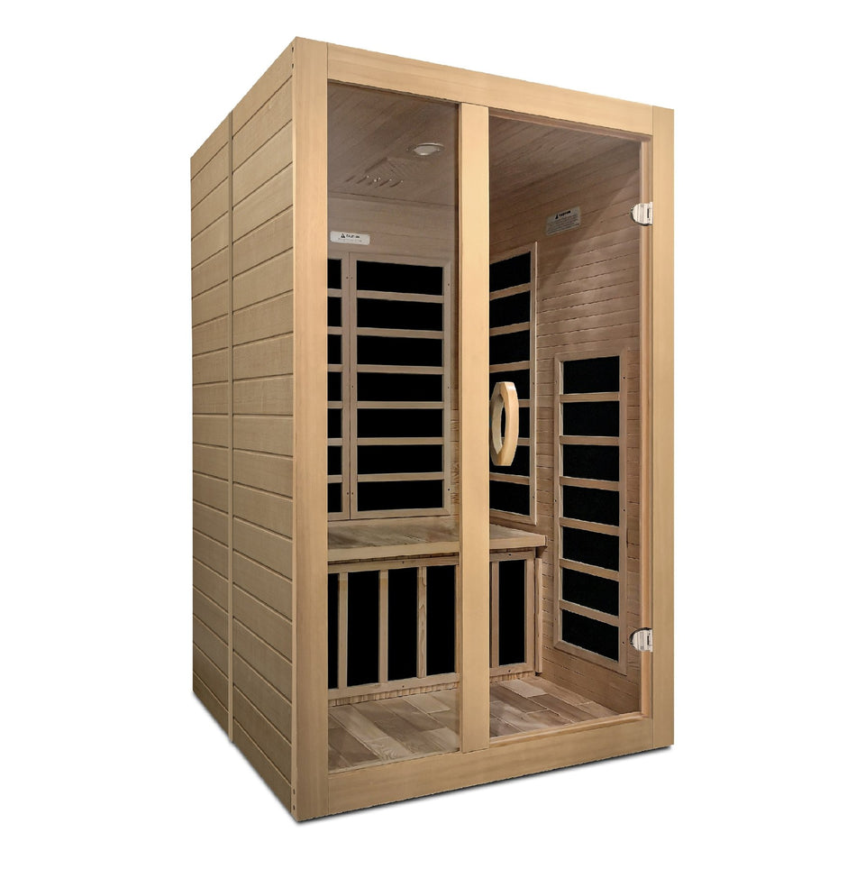 Santiago 2 Person Low EMF Infrared Sauna / “free” for a Free Pair of Backrests / In stock