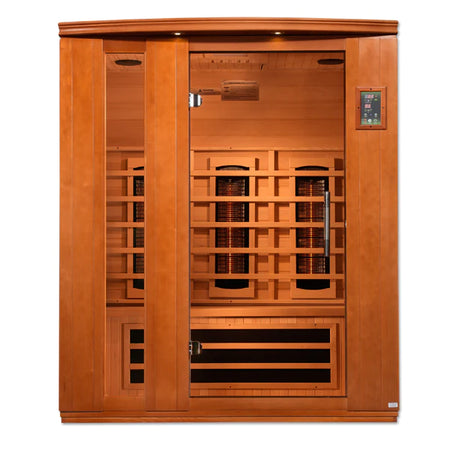 Lugano 3 Person Full Spectrum Infrared Sauna - Promo Code "calmspas50" for $50 Off - IN STOCK