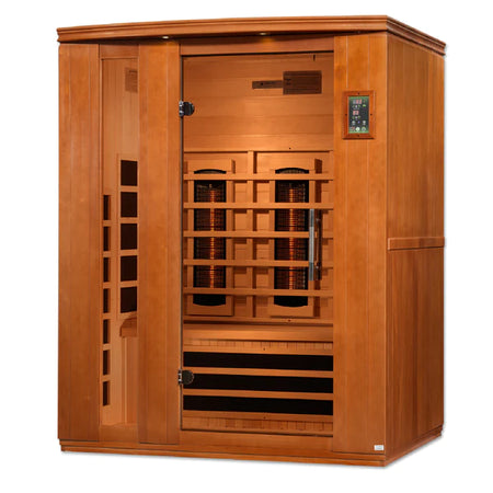 Lugano 3 Person Full Spectrum Infrared Sauna - Promo Code "calmspas50" for $50 Off - IN STOCK
