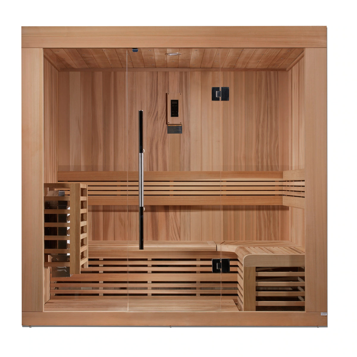 Copenhagen 3 Person Indoor Traditional Steam Sauna Canadian Red Cedar / IN STOCK