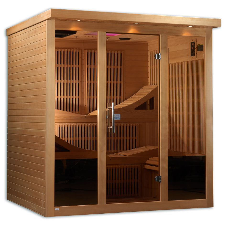 Monaco 6 Person Near Zero EMF Infrared Sauna - Promo Code "Calmspas50" for $50 Off / IN STOCK