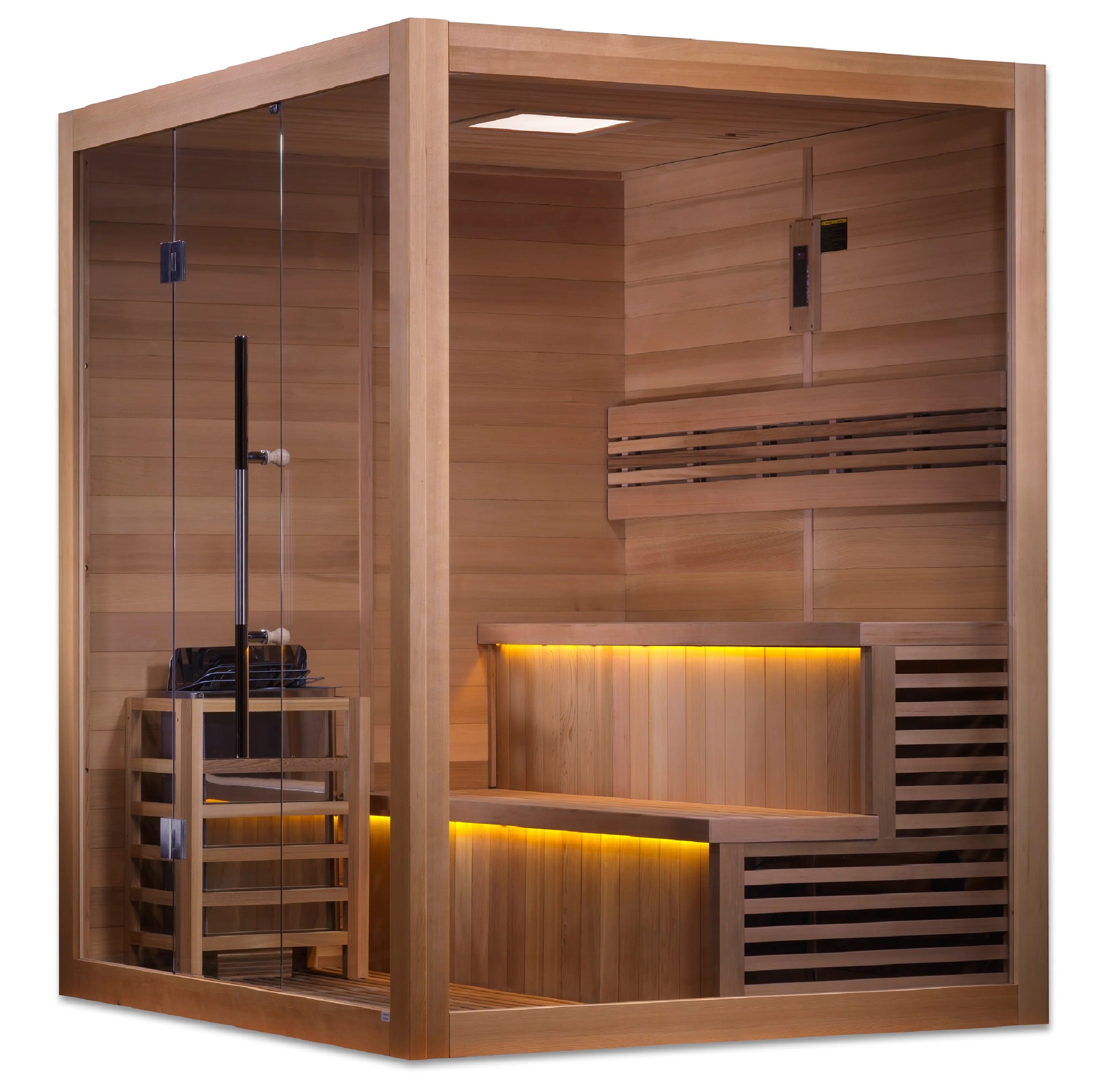2023 "Kuusamo Edition" 6 Person Indoor Traditional Steam Sauna / Canadian Red Cedar Interior