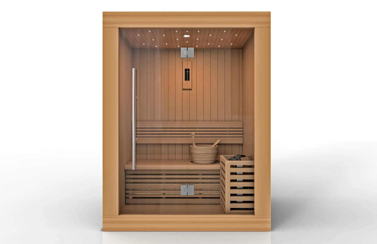 Sundsvall 2 Person Indoor Traditional Steam Sauna / Ships in 2 Business Days