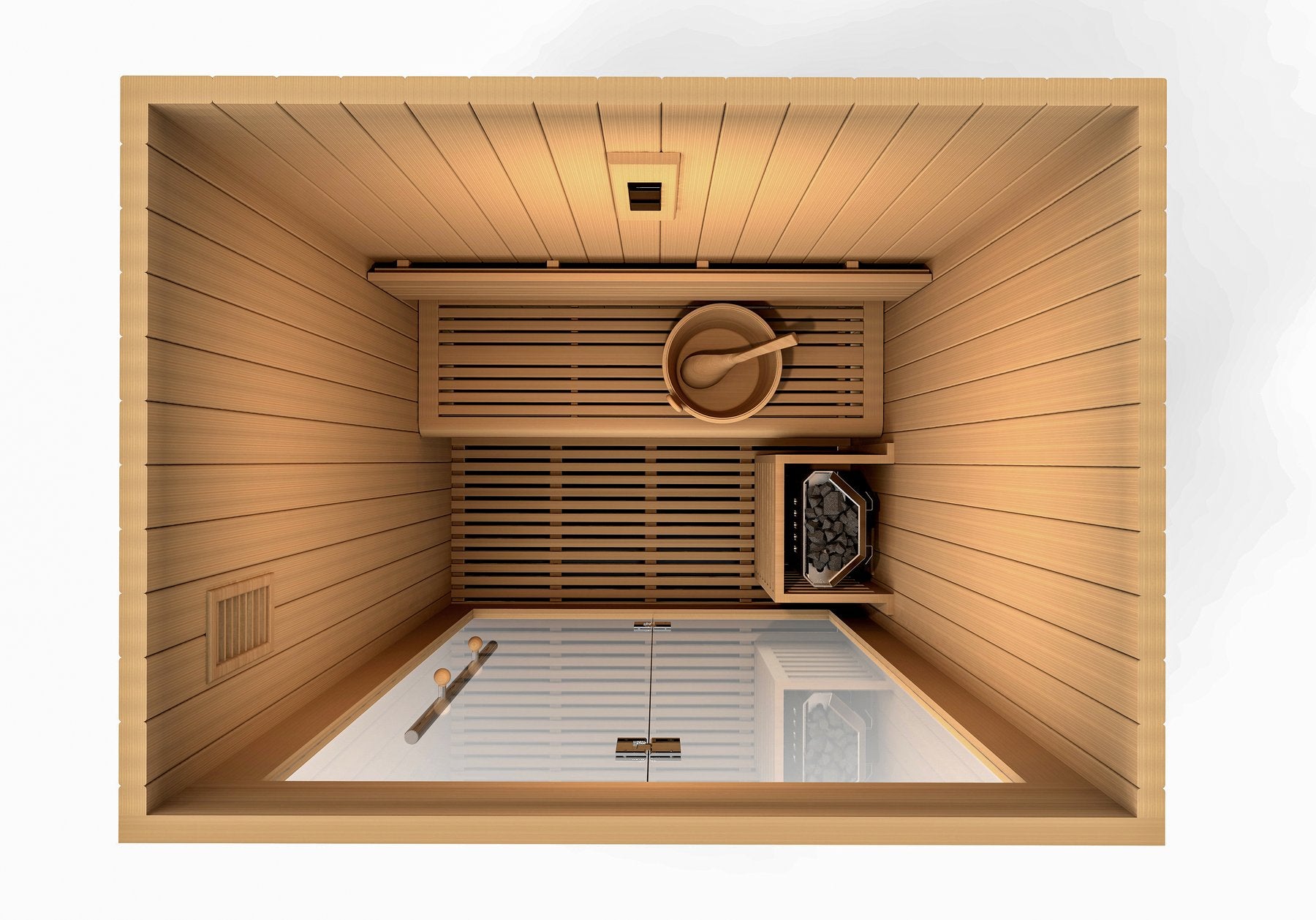 Sundsvall 2 Person Indoor Traditional Steam Sauna / Ships in 2 Business Days