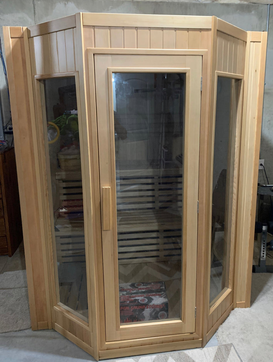 Tiburon 4 Person Indoor Traditional Steam Sauna / Use "SR200" for $200 OFF