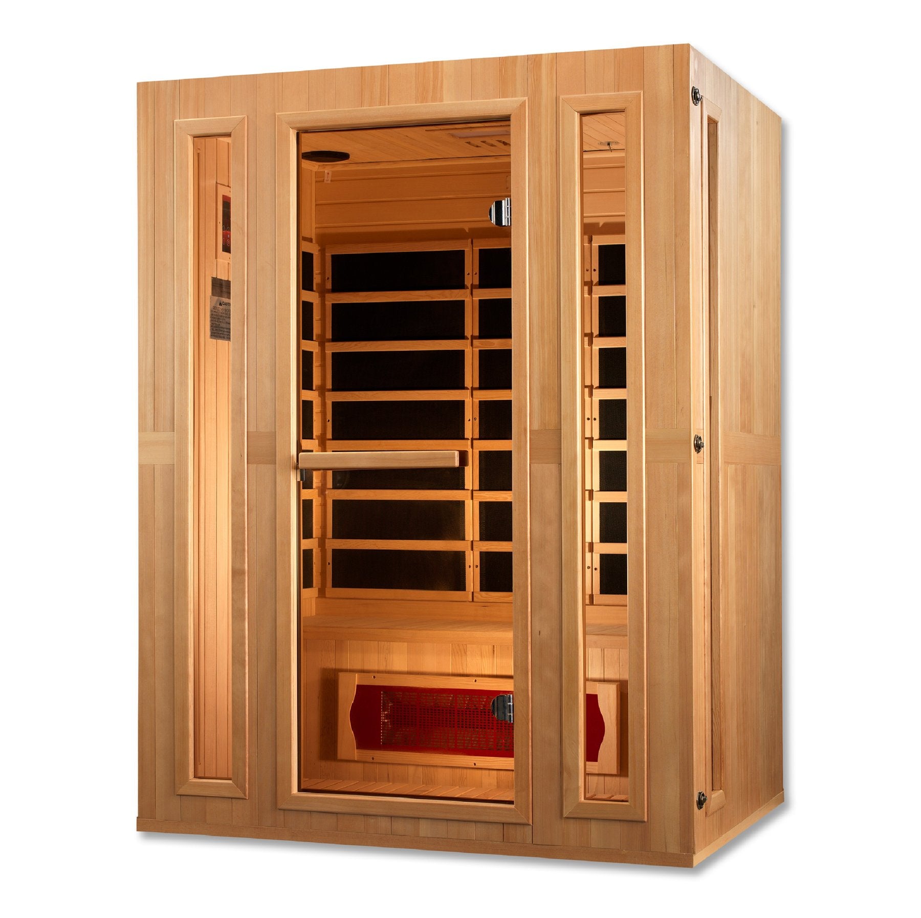 Maxxus Trinity Dual Tech 3 person Indoor Low EMF FAR Infrared Sauna with Canadian Hemlock