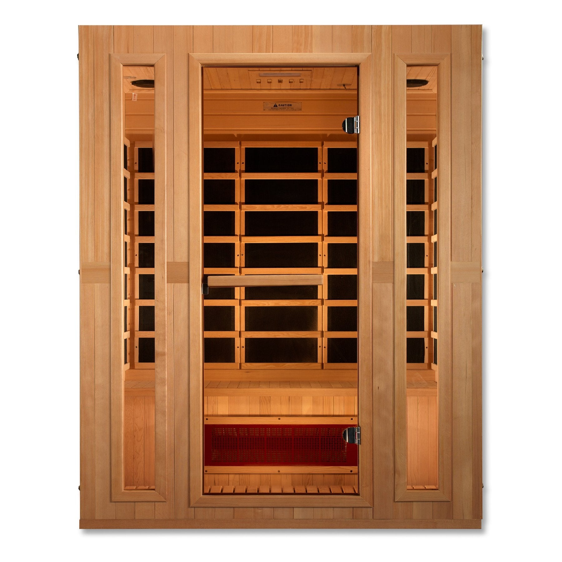 Maxxus Trinity Dual Tech 3 person Indoor Low EMF FAR Infrared Sauna with Canadian Hemlock
