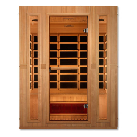 Maxxus Trinity Dual Tech 3 person Indoor Low EMF FAR Infrared Sauna with Canadian Hemlock