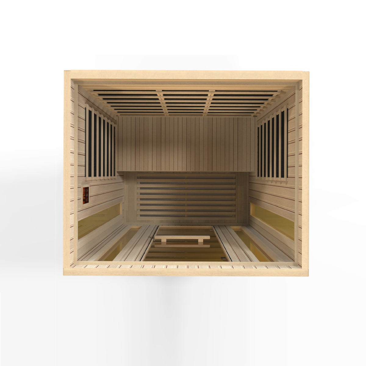 Maxxus Trinity Dual Tech 3 person Indoor Low EMF FAR Infrared Sauna with Canadian Hemlock