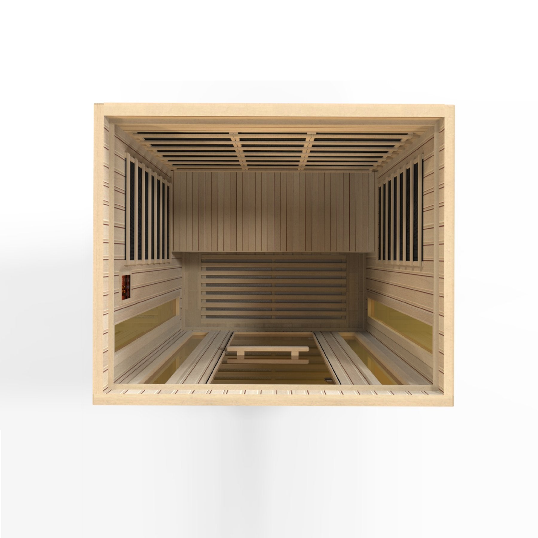 Maxxus Trinity Dual Tech 3 person Indoor Low EMF FAR Infrared Sauna with Canadian Hemlock
