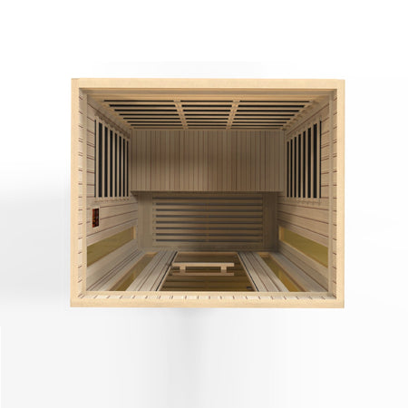 Maxxus Trinity Dual Tech 3 person Indoor Low EMF FAR Infrared Sauna with Canadian Hemlock