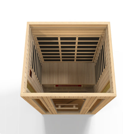 Maxxus Trinity Dual Tech 3 person Indoor Low EMF FAR Infrared Sauna with Canadian Hemlock