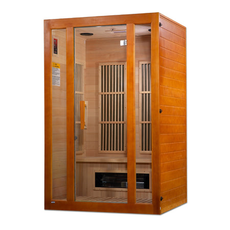 Maxxus Aspen Dual Tech 2 person Indoor Low EMF FAR Infrared Sauna with Canadian Hemlock - PROMO CODE "CALMSPAS30" FOR $30 OFF / IN STOCK