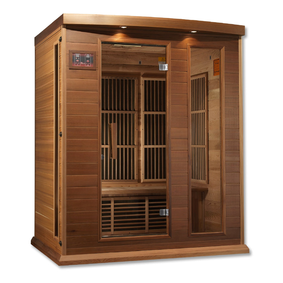 Maxxus Avignon 3 Person Near Zero EMF Infrared Sauna- Promo Code 'CALMSPAS50' for $50 Off  / Ships within 3 Business Days