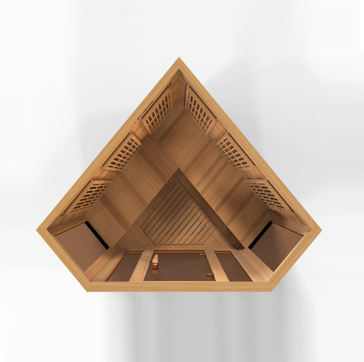 Maxxus Chaumont 3 Person Corner Near Zero EMF Infrared Sauna- Promo Code "CALMSPAS50" for $50 Off / IN STOCK