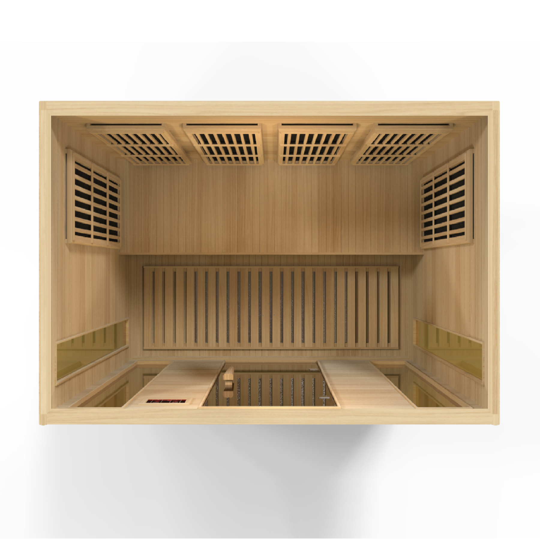 Maxxus 4 Person Indoor Low EMF FAR Infrared Sauna with Canadian Hemlock / IN STOCK
