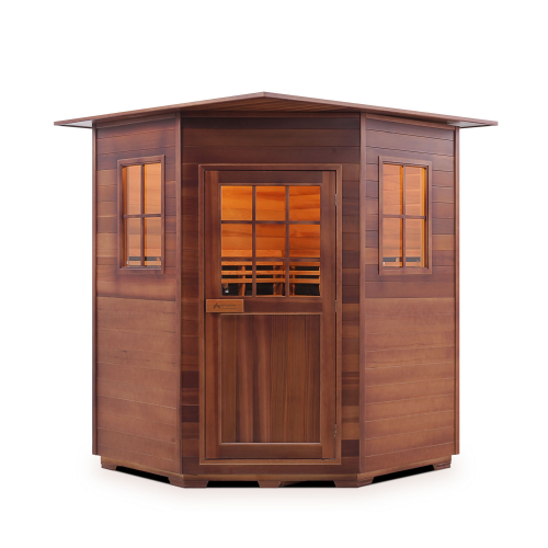 HYBRID SAPPHIRE 4C Slope - 4 Person Outdoor / Indoor Hybrid Sauna / Promocode 'cs303' for $303 OFF / PRE-ORDER
