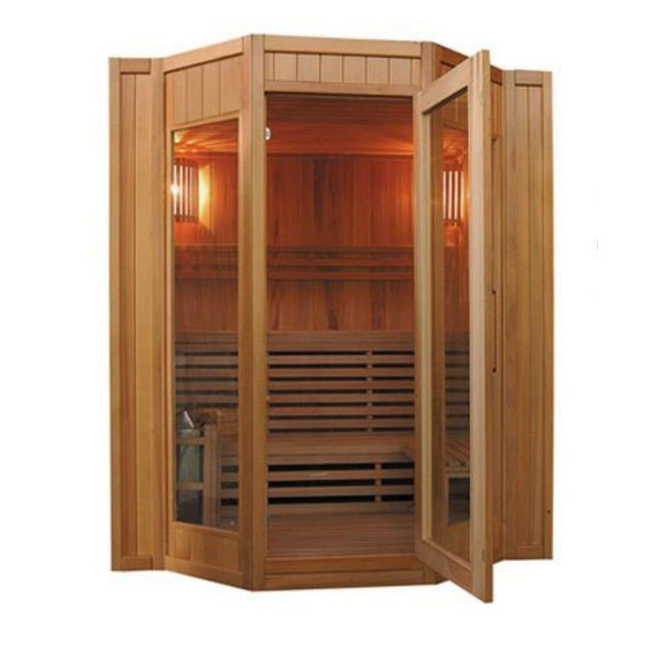Tiburon 4 Person Indoor Traditional Steam Sauna / Use "SR200" for $200 OFF