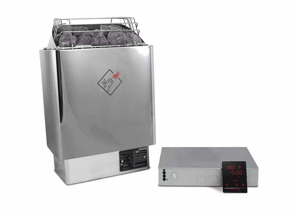 Upgrade - Finland-made HotAss Saunas Heater with Remote Digital Control (3kW, 4.5kW, 6kW & 8kW) - Recommended by CalmSpas